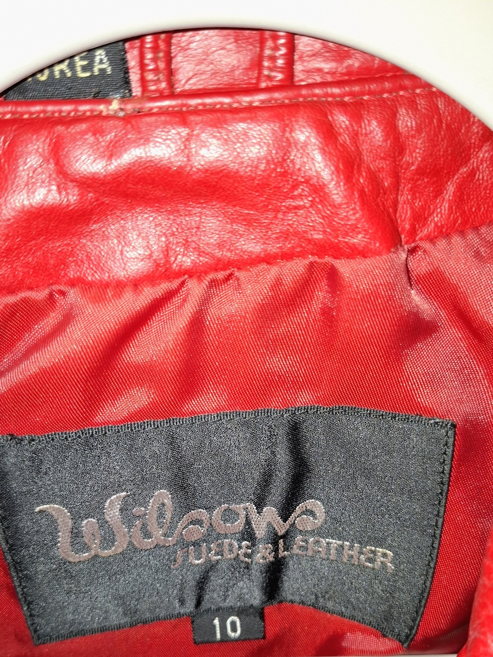 1980's Wilsons Leather Red Women's Leather Jacket - Picture 3 of 14
